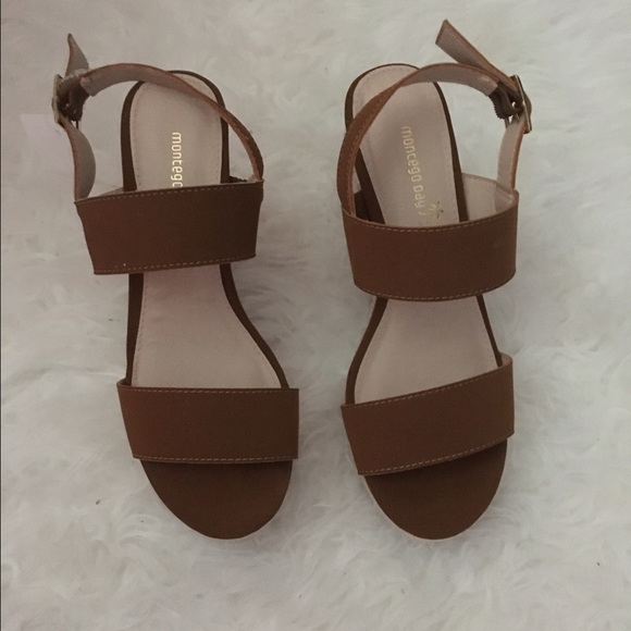 Brown summer wedges - Picture 2 of 4
