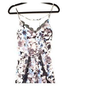 ASTR blue floral romper