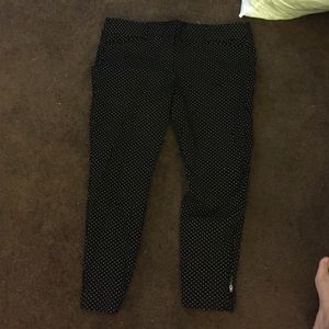 LOFT poka dot skinny leg trouser pant.