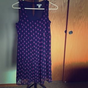 Knee length paisley print dress