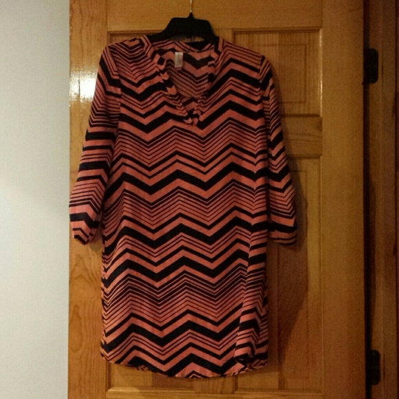 Black and Orange stripped dress - Picture 1 of 2