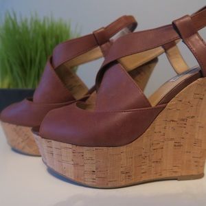 Steve Madden Cork Wedge Sandals