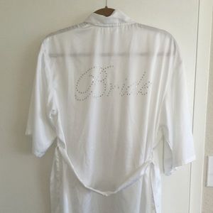 White bridal robe xs/s