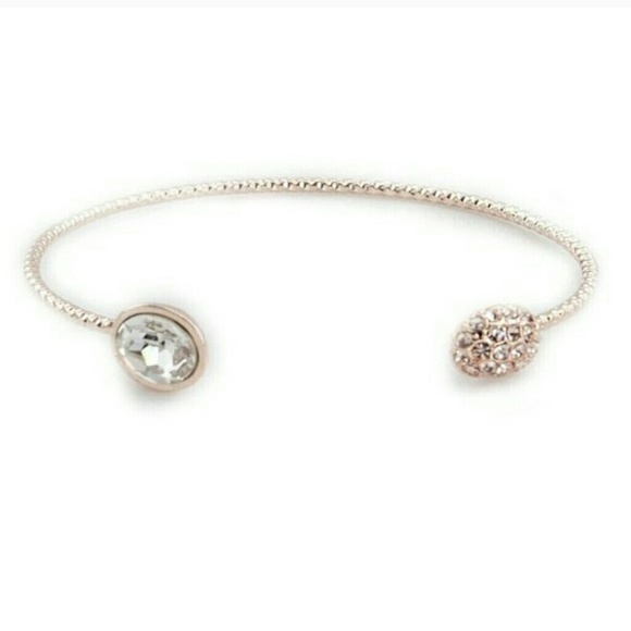 ⭐14k Rose Gold Czech Crystal Spike | Pave Bracelet - Picture 3 of 3