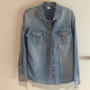 J crew chambray shirt - like new!