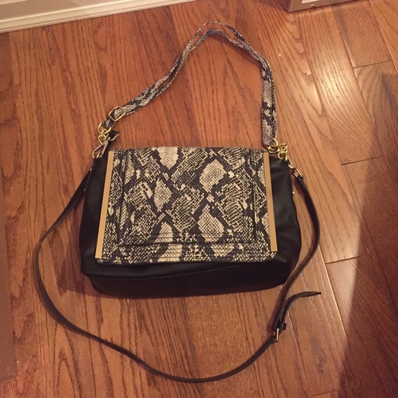 Snake Print Cross Body Bag
