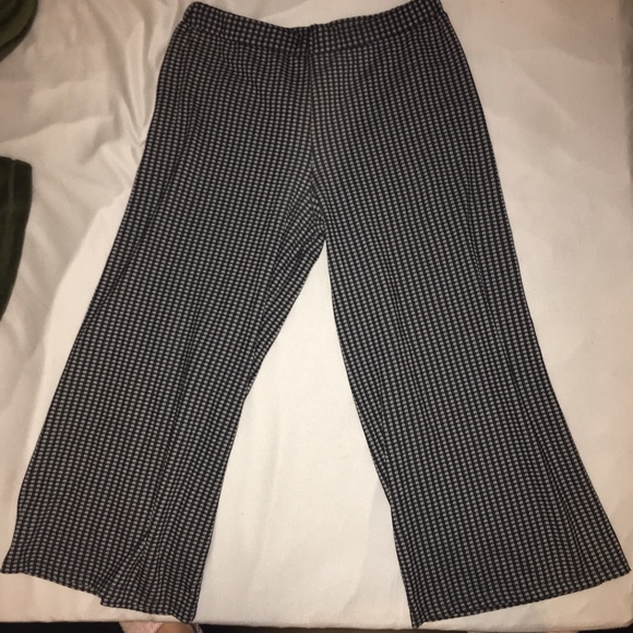 ZARA CHECKER FLOWY CULOTTES