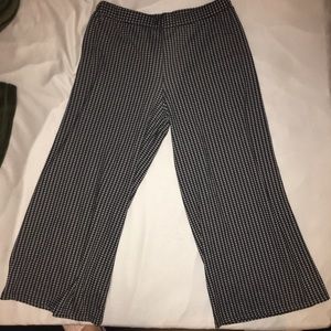 ZARA CHECKER FLOWY CULOTTES