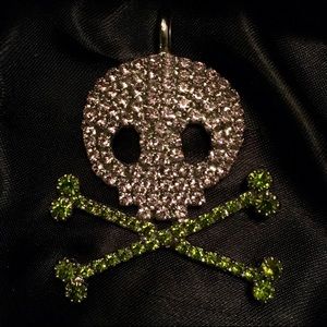 Tarina Tarantino Pave Crystal Skull Pendant