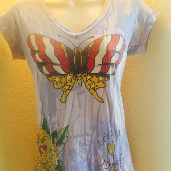Ed hardy short sleeve tee size small