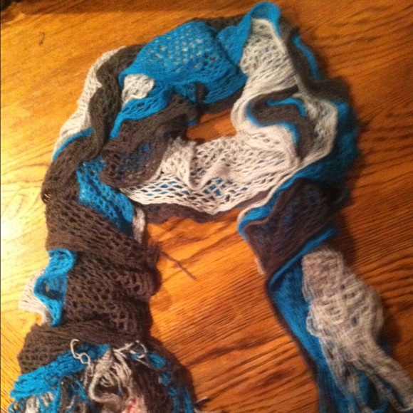 Blue and Grey Fashion Scarf