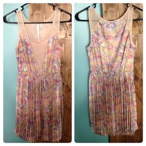 Pleated floral dress by LC Lauren Conrad