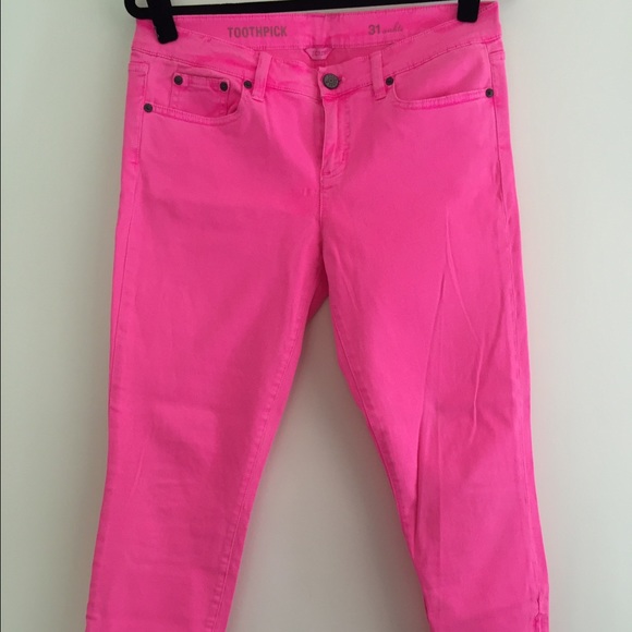 J Crew Neon Pink Toothpick Jeans
