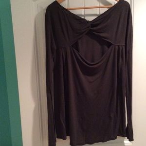 Anthro cut out back long sleeve