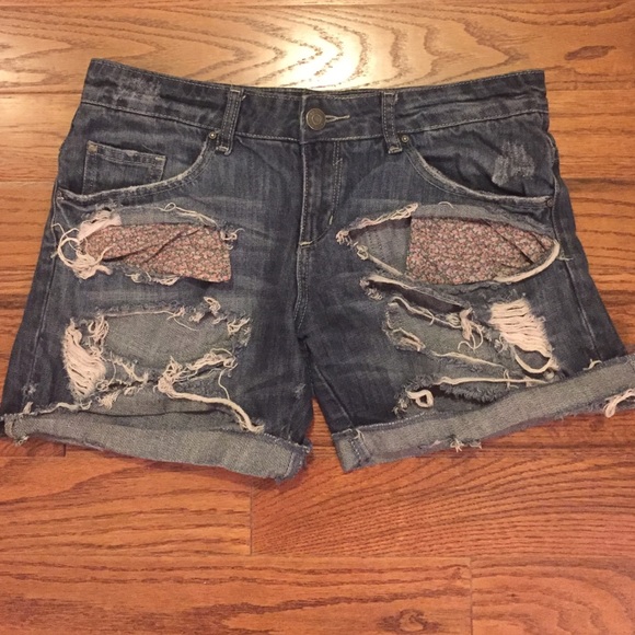 Garage Destroyed Denim Cutoffs