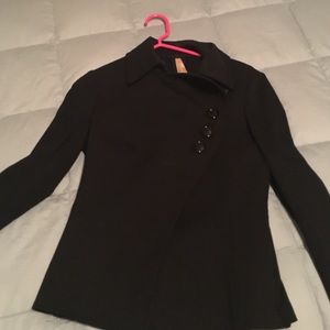 Black military style blazer