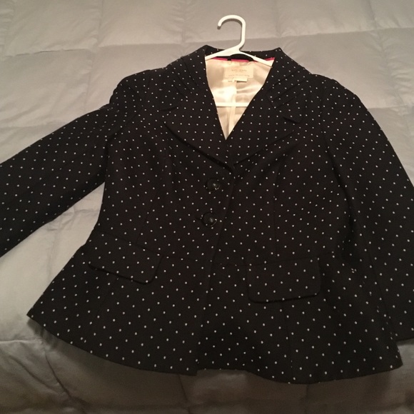 Polka dot Kate spade blazer