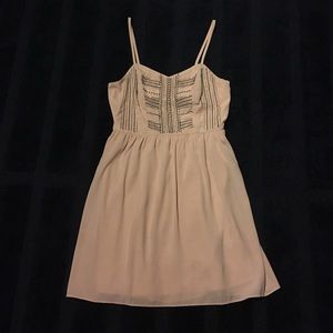 American Eagle pale pink beaded dress