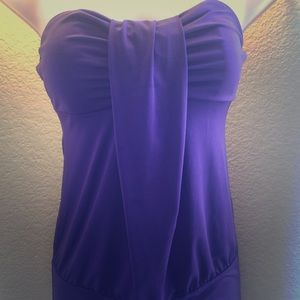 Purple strapless tank from wet seal size medium