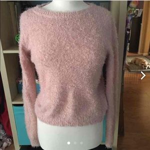 Cute pink fury sweater