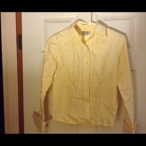 Pale yellow Banana Republic Shirt