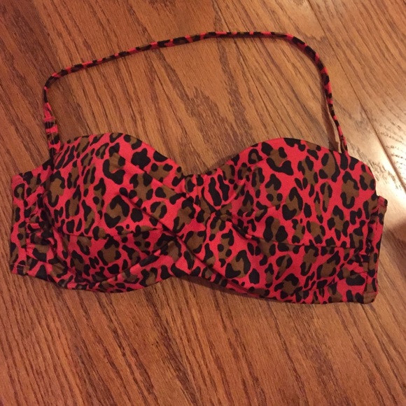 Pink Leopard Print Victoria's Secret Bikini Top