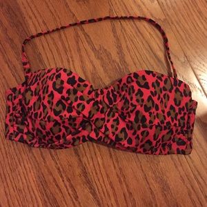 Pink Leopard Print Victoria's Secret Bikini Top