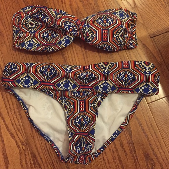 Strapless Printed Bikini