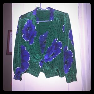 Vintage blazer blouse.