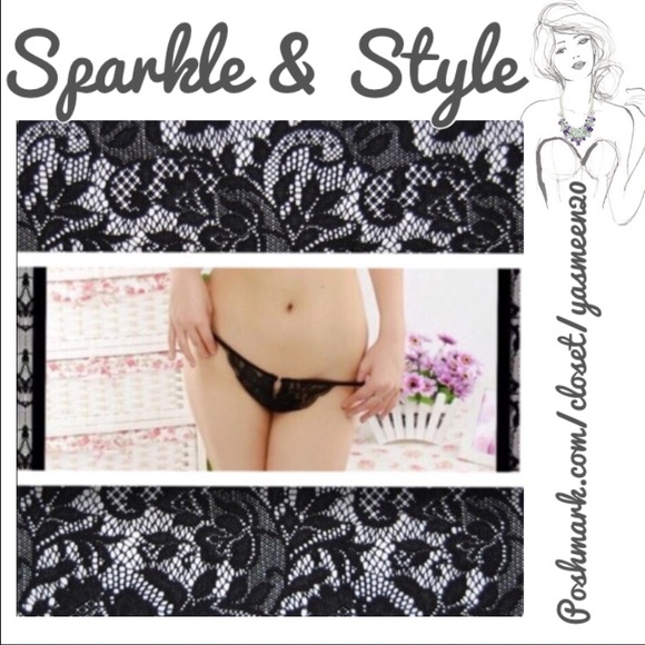 ✨ Black thong lingerie  ✨ - Picture 1 of 4