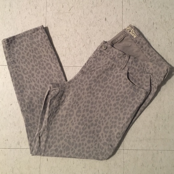 🚨Sale🚨Super Skinny Leopard Rockstar Jeans