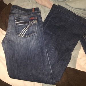 7 for all mankind dojo flared jeans
