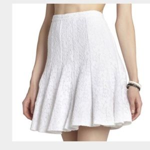 Brand New BCBG MaxAzria White Lace Skirt