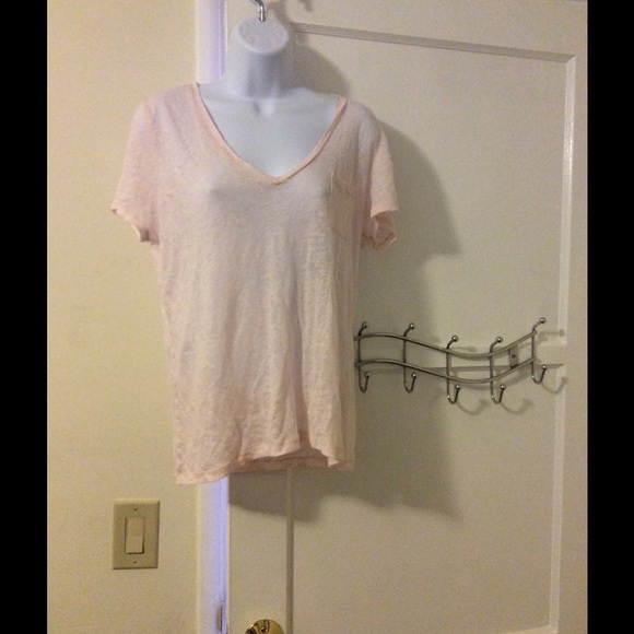 J. Crew Tops - J crew pink linen shirt