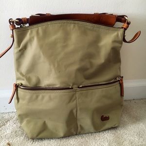 SOLD‼️Dooney & Bourke Tan Nylon Hobo Purse