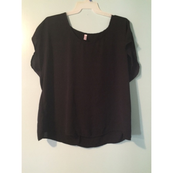 💥FLASH SALE💥 Black chiffon top