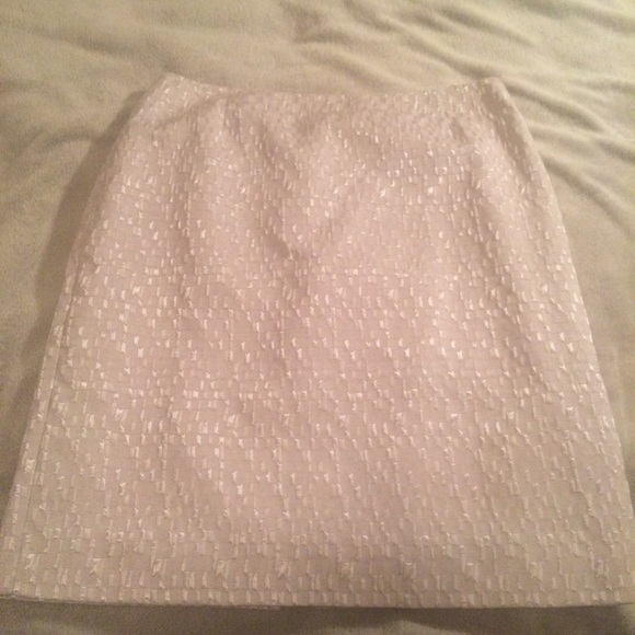 Silver pencil skirt, like new!