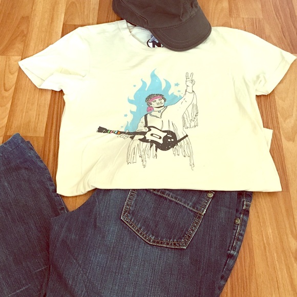 Jimi Hendrix guitar hero tee