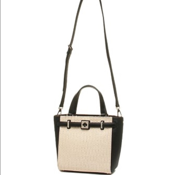 Kate Spade Houston street straw satchel - Picture 3 of 4