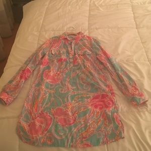 Lilly Pulitzer Jellies be Jammin' XS Beach Coverup