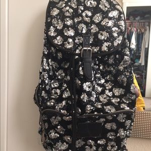 VICTORIAS SECRET PINK SEQUINED BACKPACK