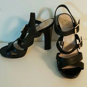 Vince Camuto Black Strappy Sandals Size 9.5M