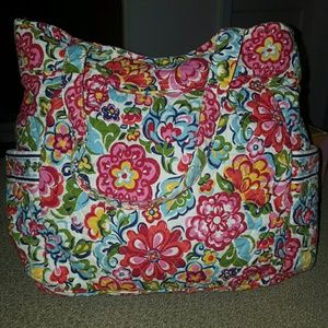 Vera Bradley floral spring shoulder bag purse tote