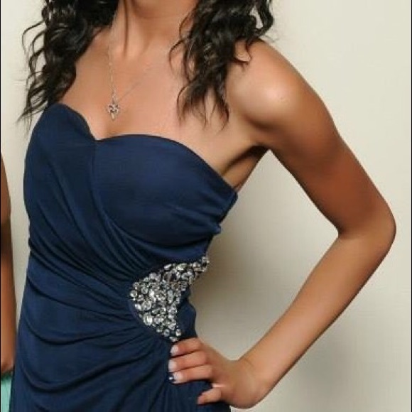 Navy Blue Prom Dress