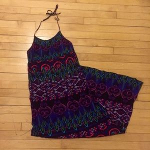 Multi Print Maxi Dress