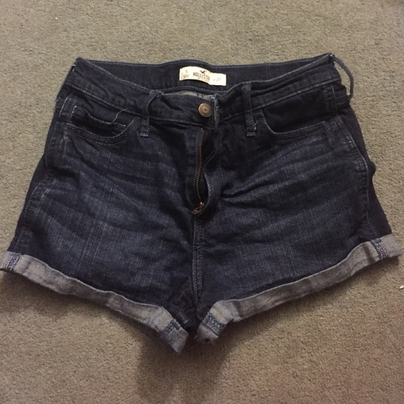Dark High-Waisted Hollister shorts