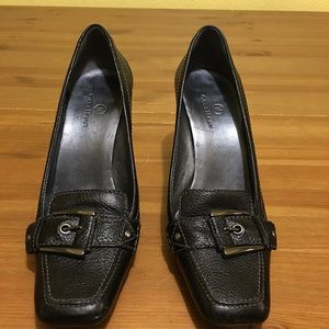 Cole Haan Buckled Heeled Loafers
