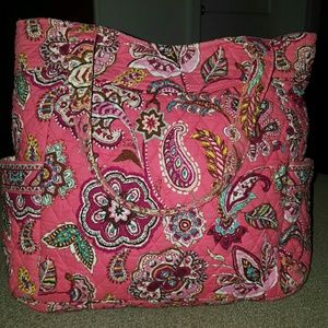 Vera Bradley pink paisley shoulder bag tote