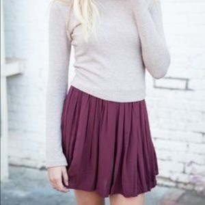 Brandy Melville Maroon Burgundy Skirt!