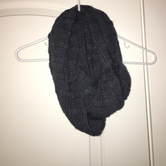 Grey Fuzzie Infinity Scarf